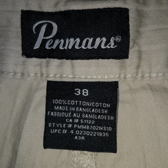 Penmans Men's Straight Leg Beige Casual / Dress Pants - Picture 4 of 7